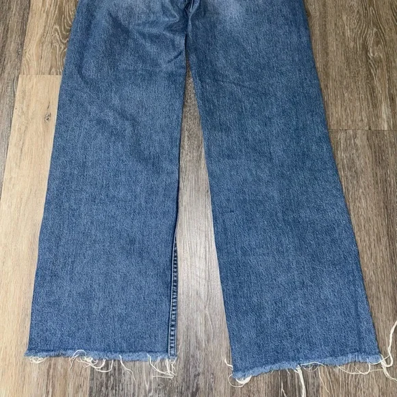 Reformation Wide Leg Distressed Jeans - Size 25 - Picture 7 of 12